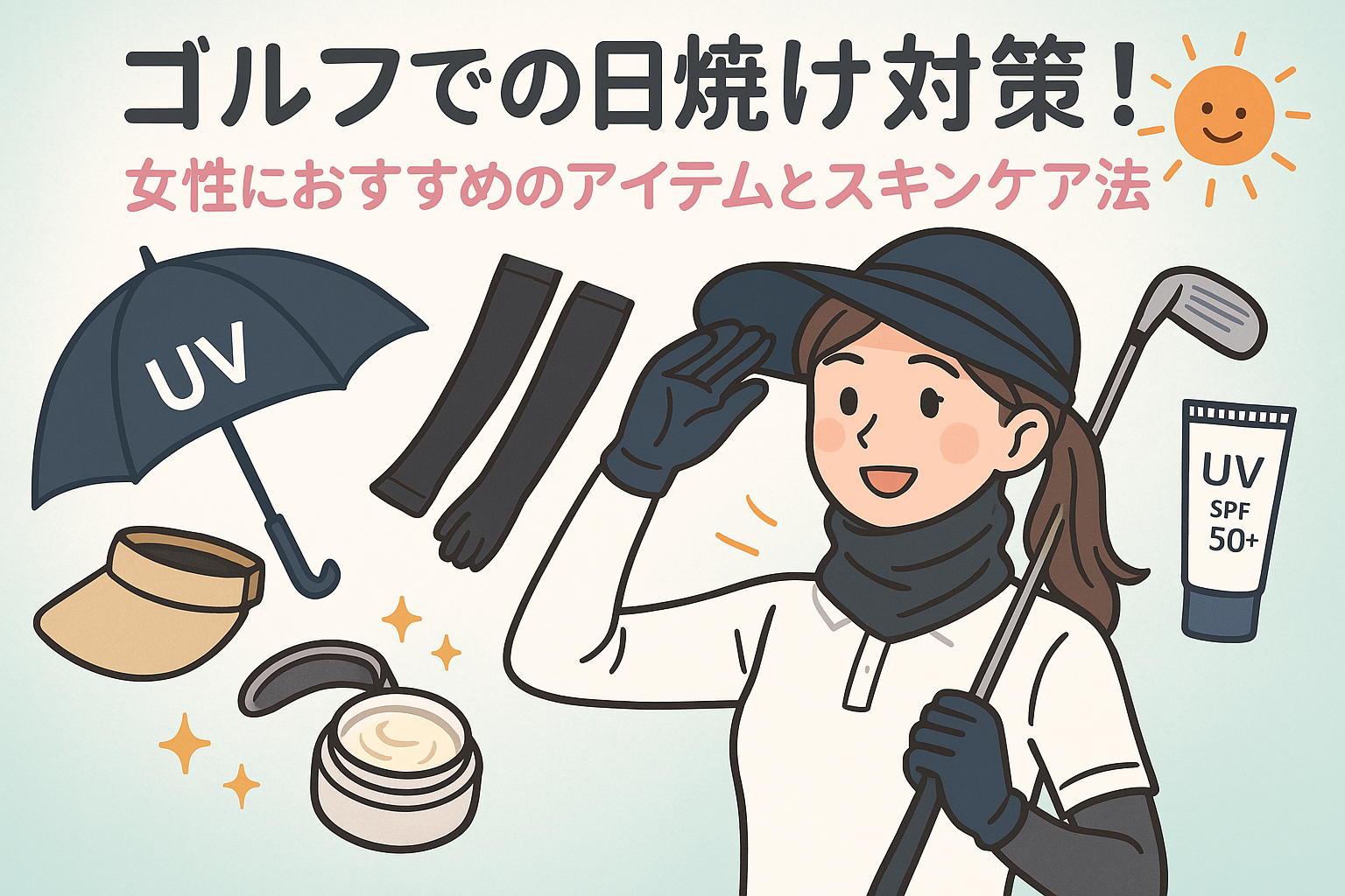 ゴルフでの日焼け対策！女性におすすめのアイテムとスキンケア法
